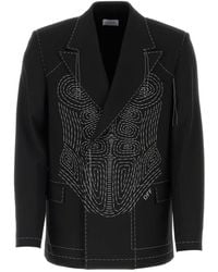 Off-White c/o Virgil Abloh - Stretch Polyester Blend Blazer - Lyst