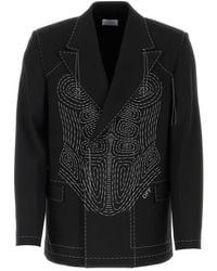 Off-White c/o Virgil Abloh - Stretch Polyester Blend Blazer - Lyst