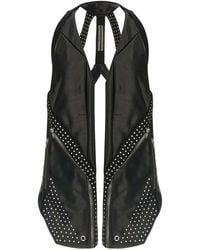 Rick Owens - Temple Leather Vest - Lyst