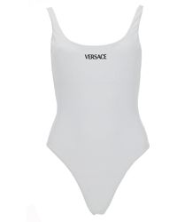 Versace - One Piece Swimsuit With Logo - Lyst