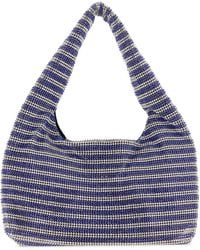 Kara - Two-Tone Rhinestones Mini Handbag - Lyst