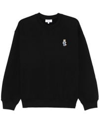 Maison Kitsuné - Dressed Fox Cotton Crewneck Sweatshirt - Lyst
