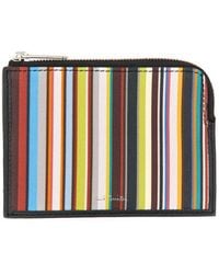Paul Smith - Signature Stripe Zipper Wallet - Lyst