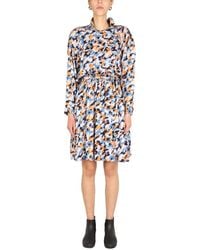KENZO - Abstract Mock Collar Dress - Lyst