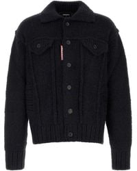 DSquared² - Melange Knit Cardigan For - Lyst