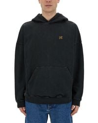 Palm Angels - Burning Monogram" Print Sweatshirt - Lyst