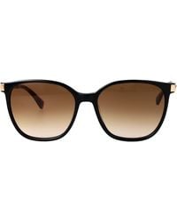 Longchamp - Havana Acetate Sunglasses - Lyst