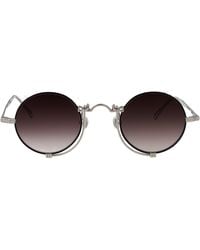 Matsuda - Round Sunglasses 10601 H.Sg.Pw Blk.Pw Blk - Lyst