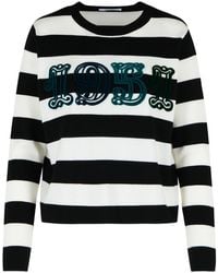 Max Mara - Viterbo' Two-Tone Virgin Wool Sweater - Lyst