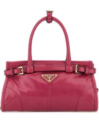 Prada - Fuchsia Leather Mini Bonnie Handbag - Lyst