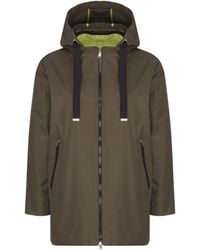 Herno - Ruffled Flared Coat - Lyst