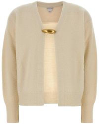 Bottega Veneta - Bouclé-Loop Cardigan With-Tone Brooch Closure - Lyst