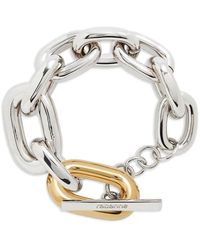 Rabanne - Kettenglied-Armband mit ovalen Gliedern - Lyst