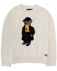Polo Ralph Lauren - Polo Bear Cotton Crewneck Sweater - Lyst