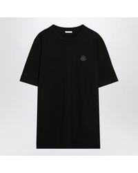 Moncler - T-Shirt With Logo Patch - Lyst