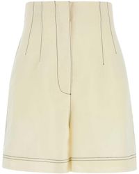 Philosophy Di Lorenzo Serafini - Ivory Polyester Blend Shorts - Lyst