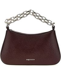 McQueen - T-bar Mini Hand Bags Bordeaux - Lyst
