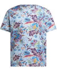 Etro - Floral T Shirt - Lyst