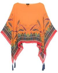 Etro - Cape With Paisley Pattern - Lyst