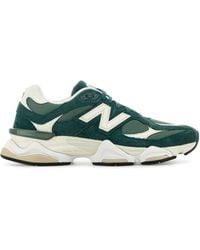 New Balance - Two-Tone Mesh And Suede 9060 Sneakers - Lyst