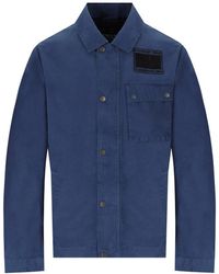 Barbour - International Workers Casual Cobalt Jacket - Lyst
