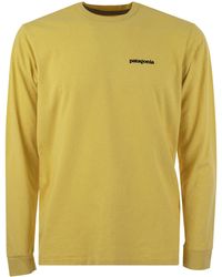 Patagonia - T-Shirt With Logo Long Sleeves - Lyst