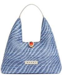 Marni - Trapeze Tote Bag With Logo - Lyst