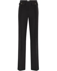Elisabetta Franchi - Double Crepe Trousers - Lyst
