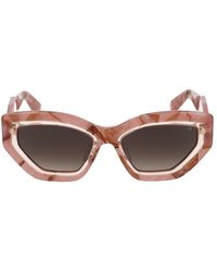 Philipp Plein - Sunglasses Spp099 M 06 Z8 Rosa Opalino+Rosa Marmorizzato /18/140 - Lyst