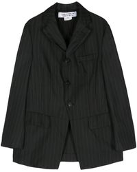 Comme des Garçons - Blazer a rayas diplomáticas con botones - Lyst