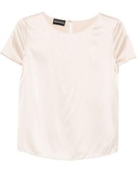 Emporio Armani - Silk Top - Lyst