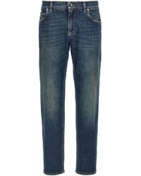 Dolce & Gabbana - Jeans Met Logoplakkaat - Lyst