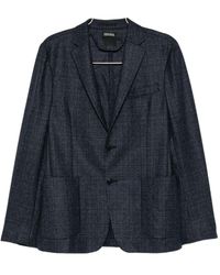 ZEGNA - Jas Blauw - Lyst