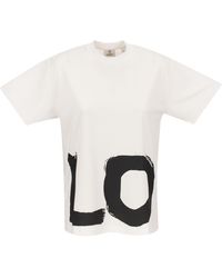 Burberry - Love Print Oversized T-shirt - Lyst