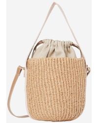 Chloé - Woody Rafia Bucket Bag - Lyst