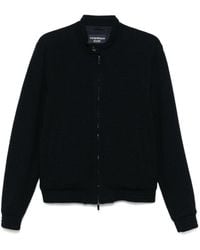 Emporio Armani - Wool Blend Blouson Jacket - Lyst