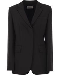 Sportmax - Refined Stretch Wool Blazer With Tailored Silhouette - Lyst
