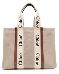 Chloé - Borsa Tote Woody Grande - Lyst