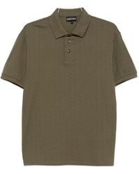 Emporio Armani - Logo Cotton Polo Shirt - Lyst