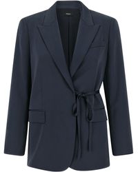 Theory - City Twill Blazer - Lyst