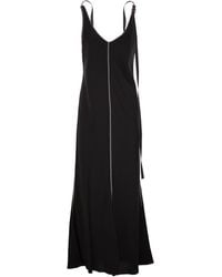 ワンピース SPORTMAX CINESE CRYSTAL LONG DRESS Sportmax Cinese Crystal Long Dress in Black | Lyst