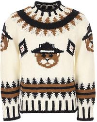 DSquared² - Wool Printed Sweater - Lyst