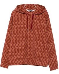 Emporio Armani - Printed Cotton Hoodie - Lyst