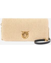 Pinko - Shoulder Bag Raffia - Lyst