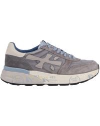 Premiata - Baskets Premiata blanches Mick gris - Lyst