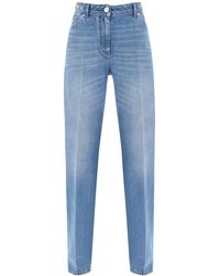 Versace - Jeans de Boyfriend con pliegue a medida - Lyst