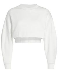 Alexander McQueen - Sweatshirt mit abgeschnittenem Korsett - Lyst