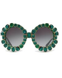 Dolce & Gabbana - Lunettes de soleil en cristal - Lyst