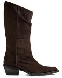 KHAITE - Clive Leather Boots - Lyst