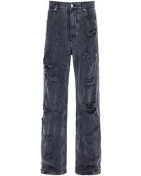 Dolce & Gabbana - Vernietigden Effect Jeans - Lyst